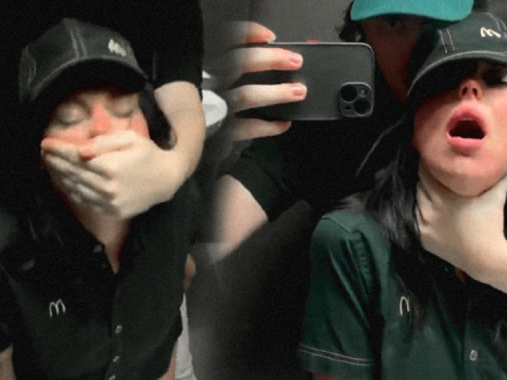 McDonald’s Coworkers Caught Fucking in the Bathroom