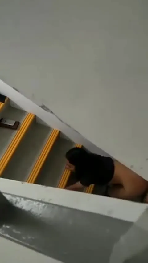 fucking on the stairs with shirt half on